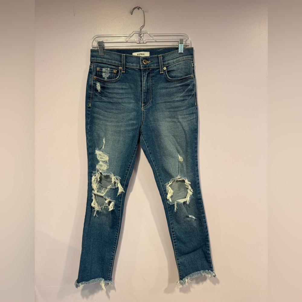 Pistola Anthropologie straight leg jeans